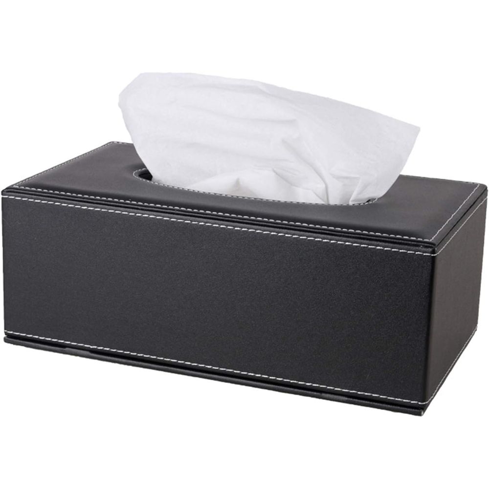 Home Office Box - High-end Fashion PU Leather Tissue Box
