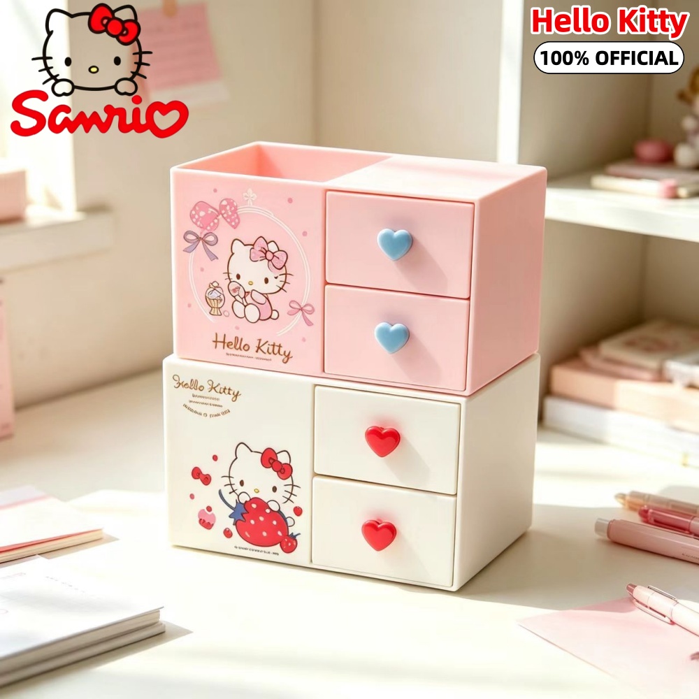 Home Office Desk With Drawers - Genuine Sanrio Cartoon Drawers Pen Holder