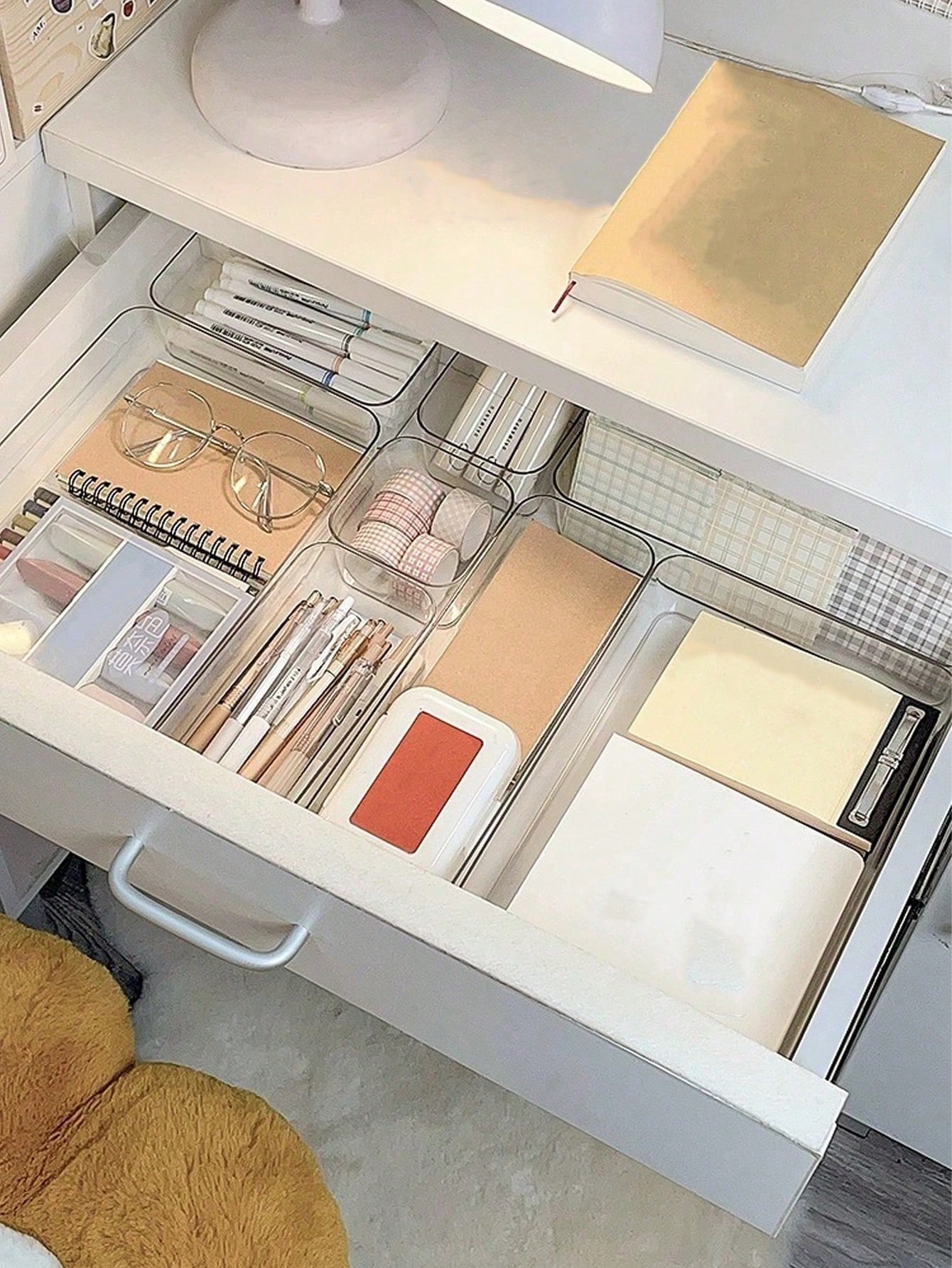 8pcs Transparent Acrylic Makeu - Home Office Desk With Drawers review and price