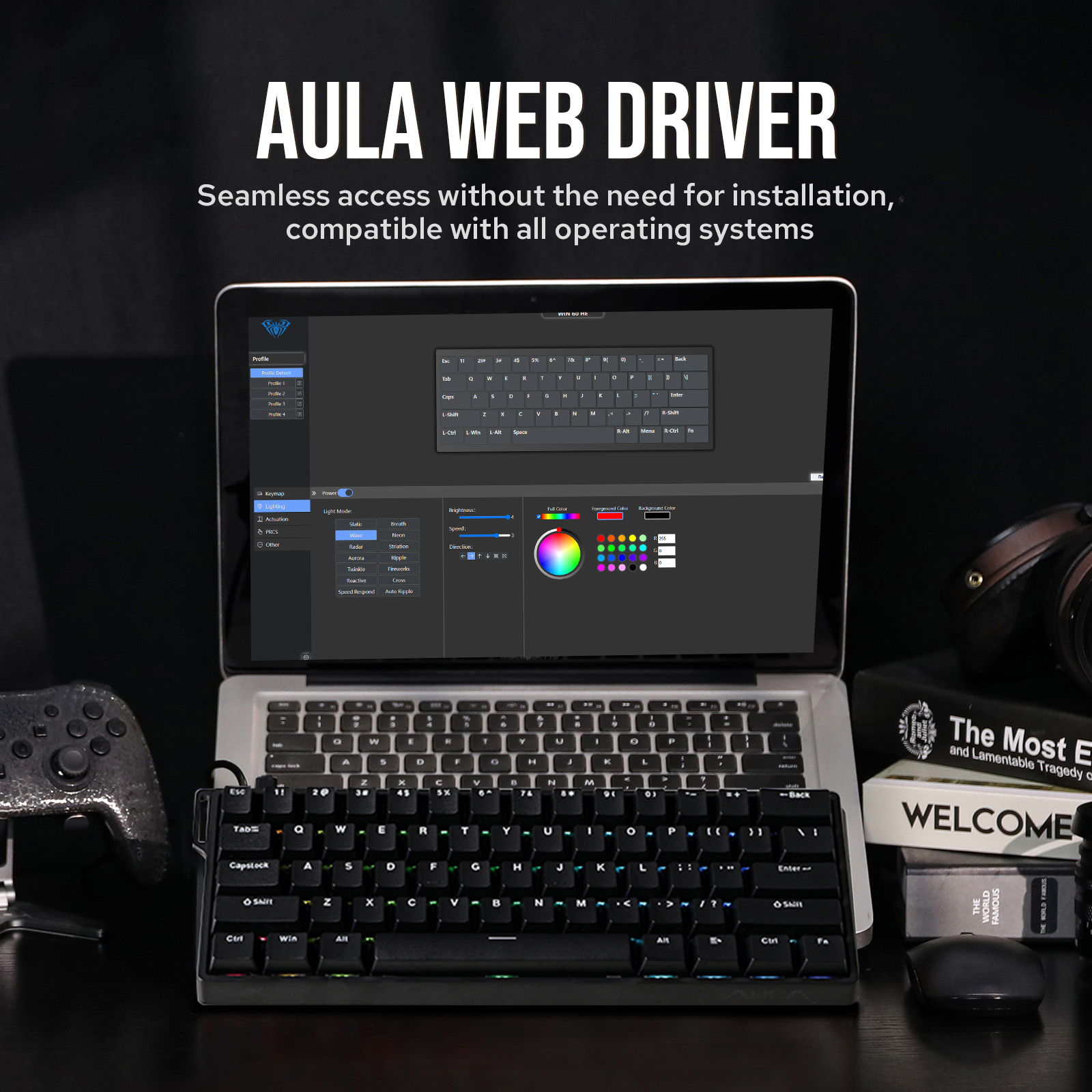 Custom AULA WIN60 HE WIN60 HE  - Keyboard Tray Under Desk review and price
