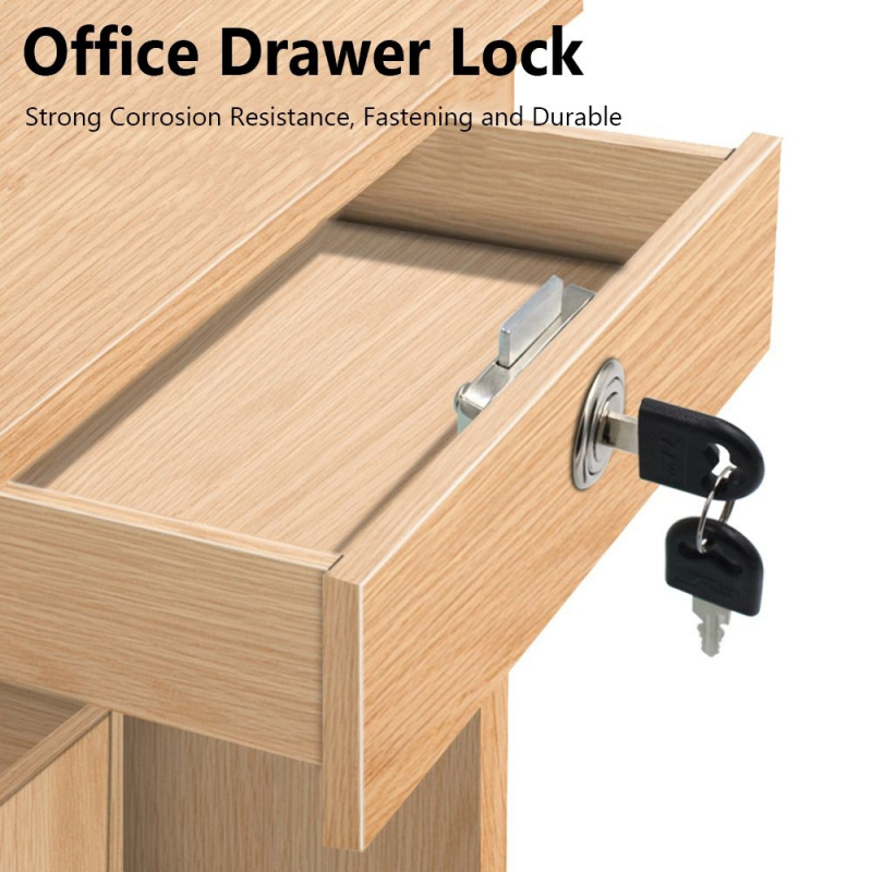 Sleek Zinc Alloy Security Lock - Home Office Desk With Drawers review and price
