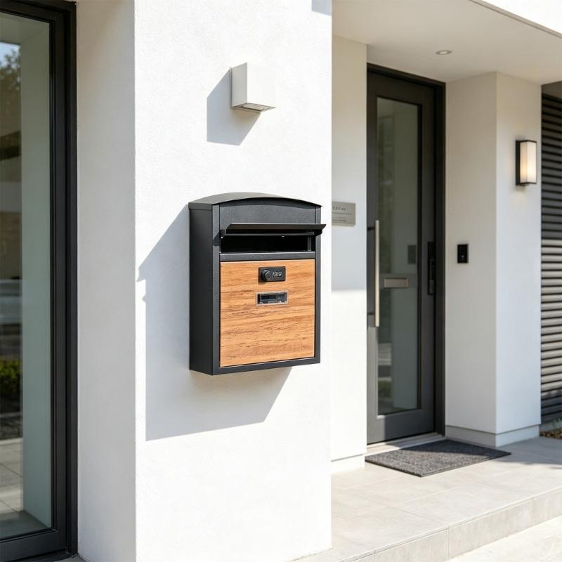 Wall Mounted Mailbox Metal Dro - Home Office With View review and price