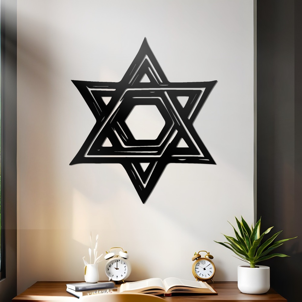 CIFBUY Iron Wall Art Star of D - Home Office Art review and price
