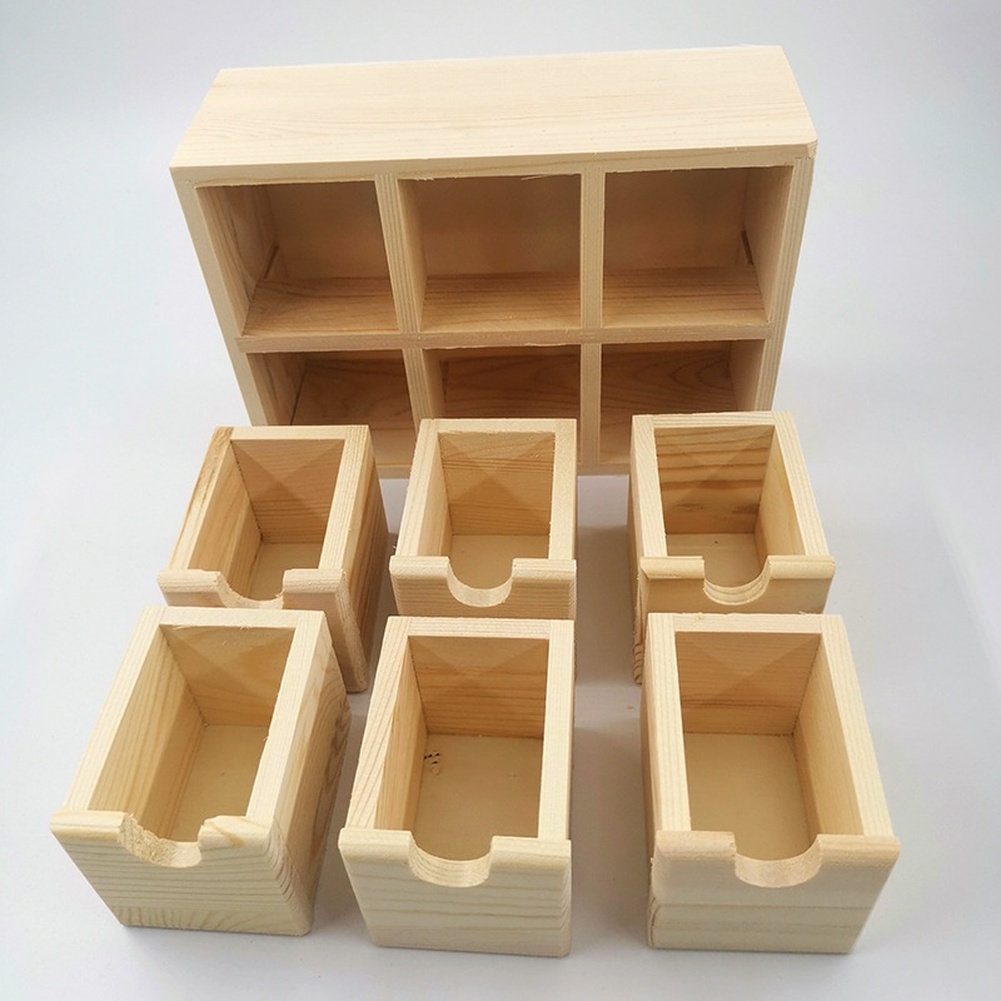 Wooden Storage Box with Six Dr - Home Office Desk With Drawers review and price