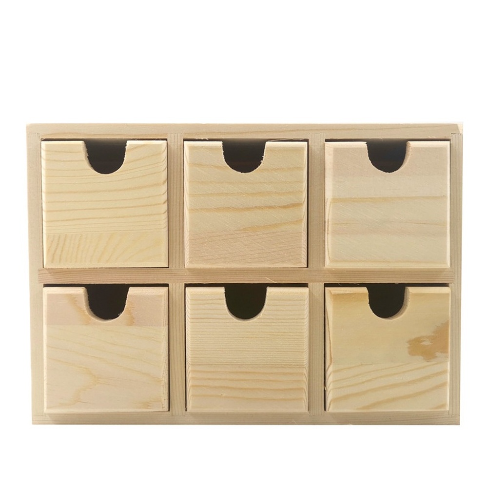 Wooden Storage Box with Six Dr - Home Office Desk With Drawers review and price
