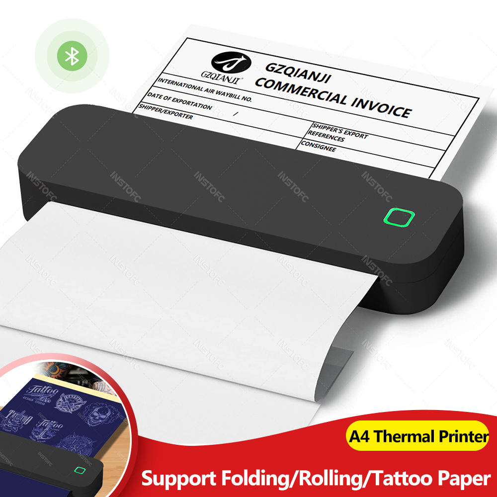 Portable A4 Thermal Printer In - Home Office Travel Document review and price