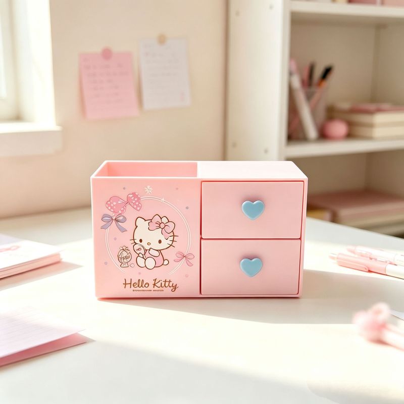 Hello Kitty Kuromi Desktop Sta - Home Office Desk With Drawers review and price