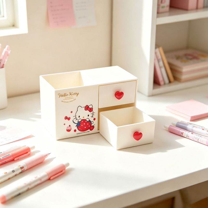 Hello Kitty Kuromi Desktop Sta - Home Office Desk With Drawers review and price
