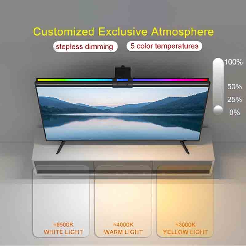 60/80cm Monitor Light Bar RGB  - Home Office Work review and price