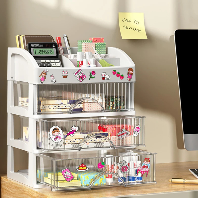 Drawer Style Storage Box Trans - Home Office Desk With Drawers review and price