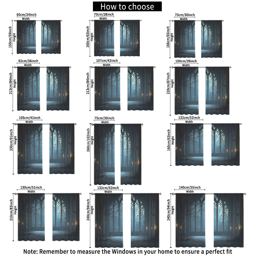 2Pcs Gothic Church Window View - Home Office With View review and price