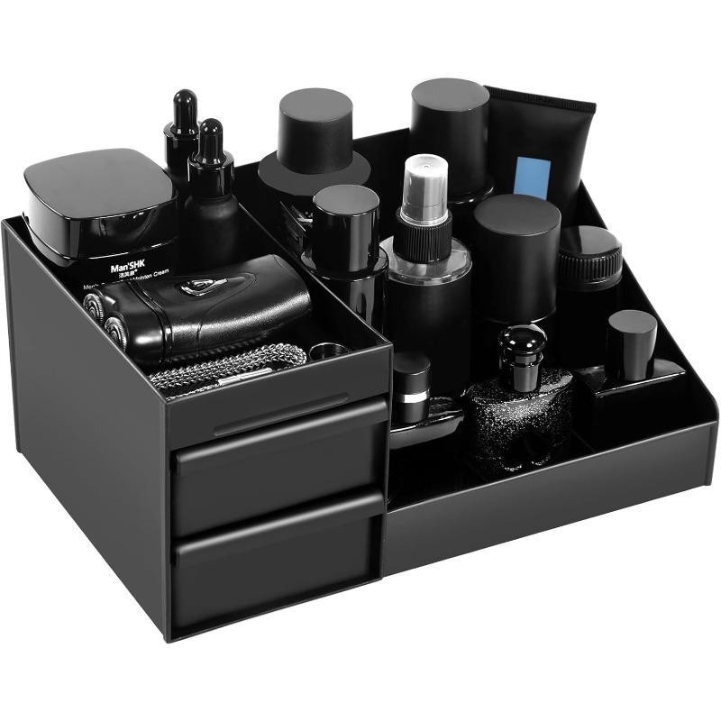 Black Skincare Organizer with  - Home Office Desk With Drawers review and price