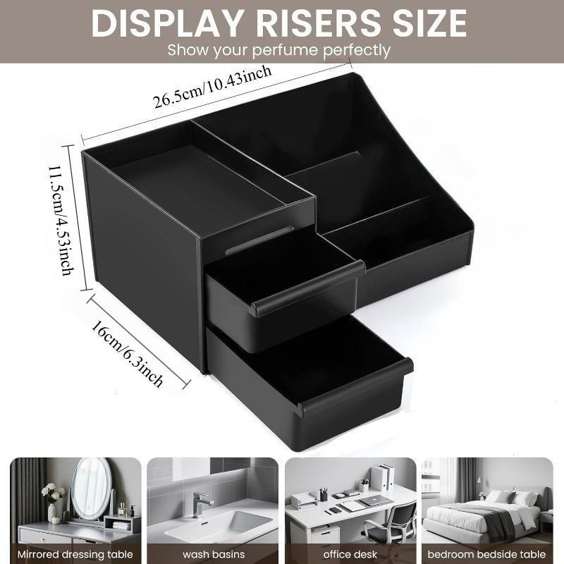Black Skincare Organizer with  - Home Office Desk With Drawers review and price