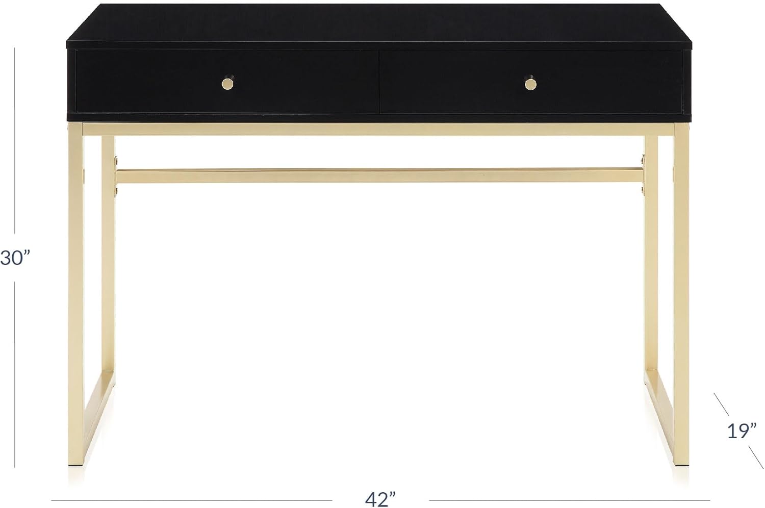 42 Inch Makeup Vanity or Home  - Home Office Desk With Drawers review and price