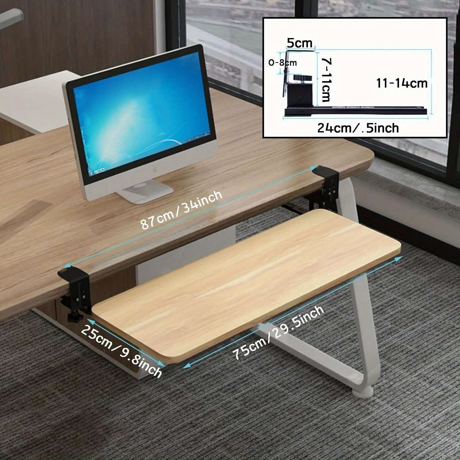 Ergonomic Sliding Under Desk K - Keyboard Tray Under Desk review and price