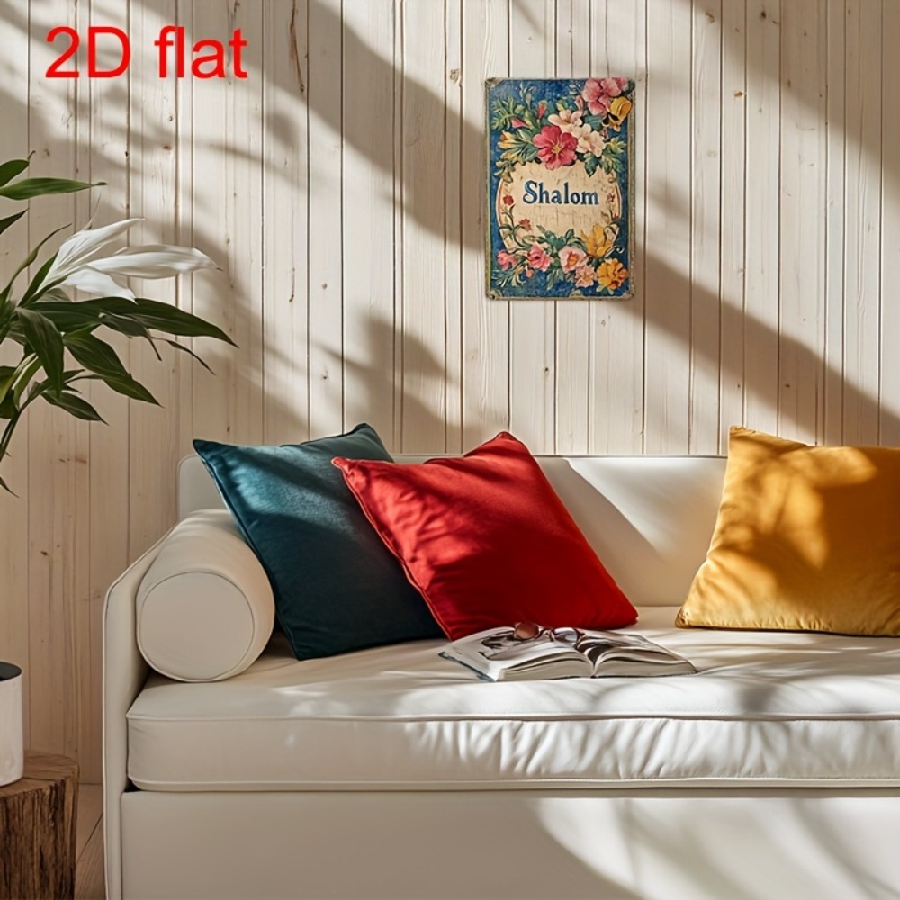 CIFBUY Vintage Floral Shalom A - Home Office Art review and price
