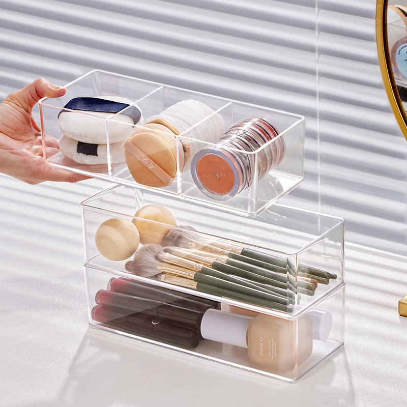 Acrylic Cosmetics Storage Box  - Home Office Desk With Drawers review and price