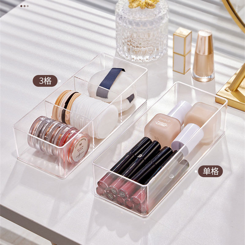 Acrylic Cosmetics Storage Box  - Home Office Desk With Drawers review and price